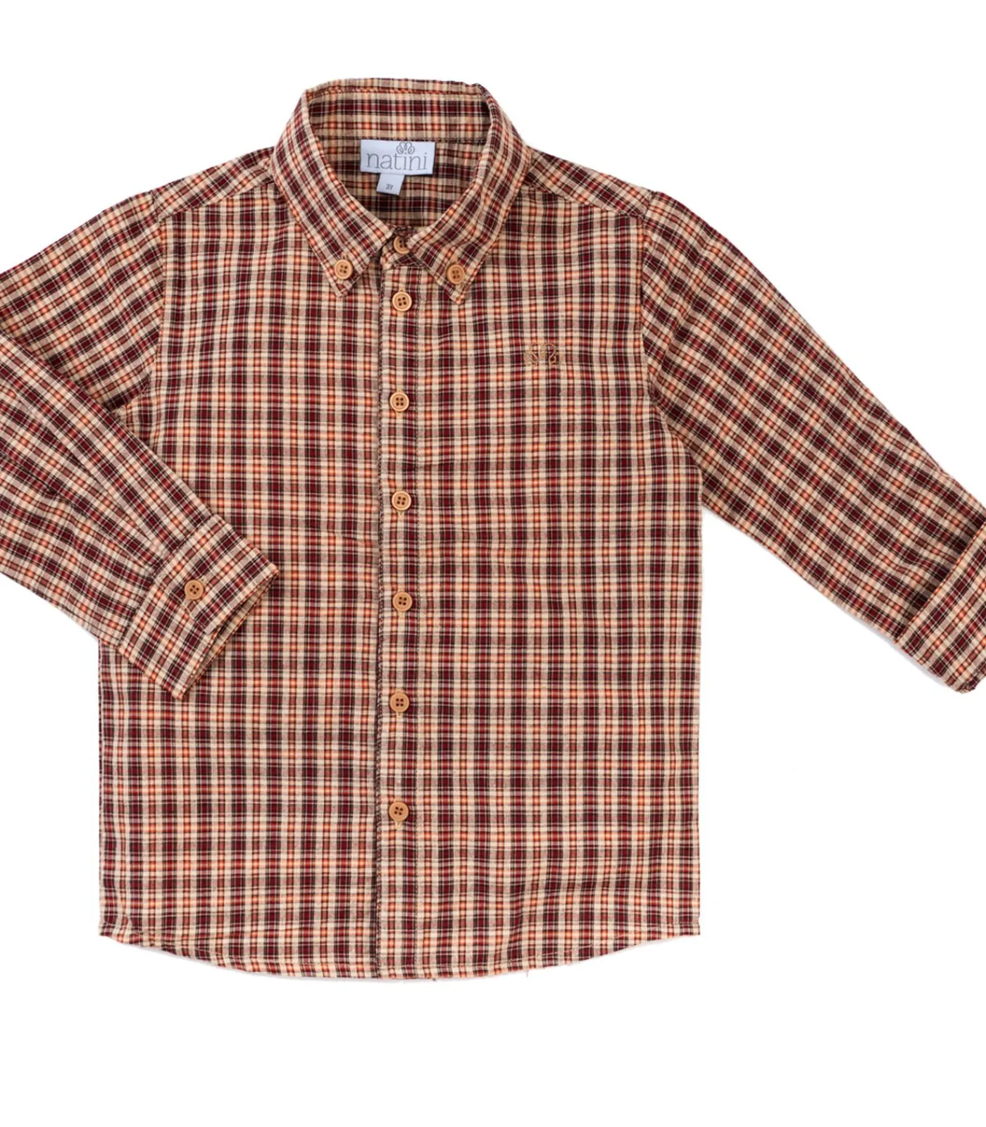 Kinderen Natini Hemd Gentil ruitjes