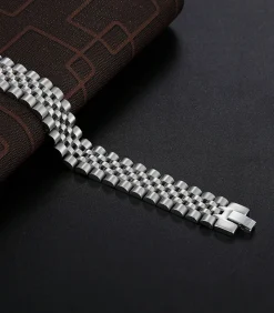 Hot Heren Armband Jubilee - Zilver Kleurig - Staal Heren Armbanden