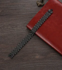 Heren TrendFox Heren Armband Jubilee - Zwart - Staal