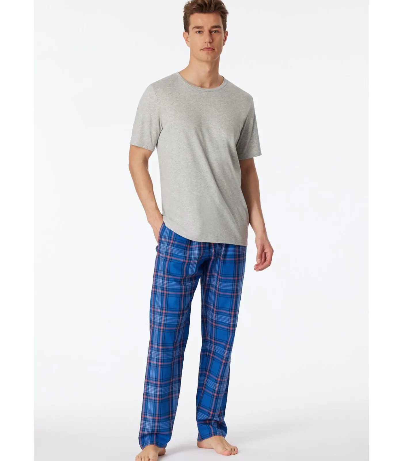 Sale Heren Loungebroek Royalblauw Heren Pyjama's