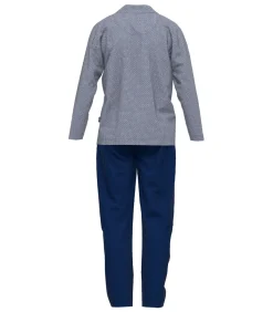 Heren Götzburg Heren Pyjama Geknoopt Blauw Print