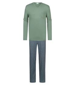 Heren Mey Heren Pyjama Groen