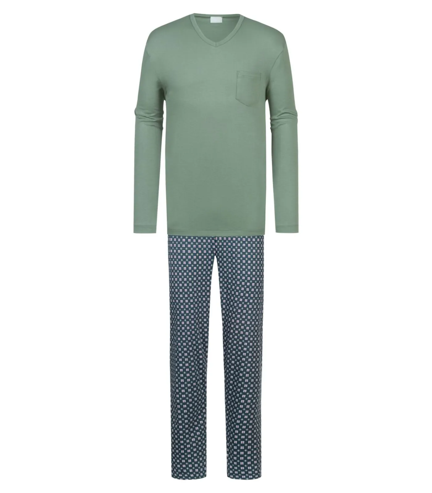 Heren Mey Heren Pyjama Groen