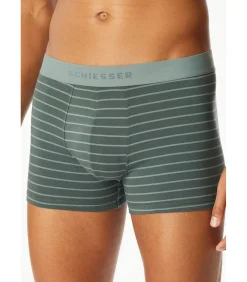 Heren SCHIESSER Heren Short 95/5 Streep-Uni 3-Pack