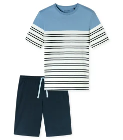 Clearance Heren Shortama Blauw Heren Pyjama's