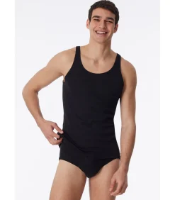 Outlet Heren Singlet Onderhemd Zwart Heren Tops & Shirts