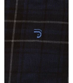 Heren J&JOY Herenblauw fluwelen overhemd