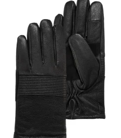 Sale Herenfietshandschoenen van geitenleer Zwart Heren Handschoenen