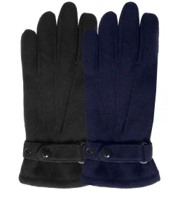 Heren ISOTONER Herenhandschoenen in gerecycled fleece Zwart