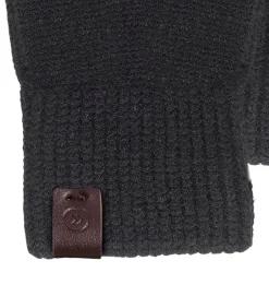 Heren ISOTONER Herenhandschoenen Soft Touch Mesh Zwart