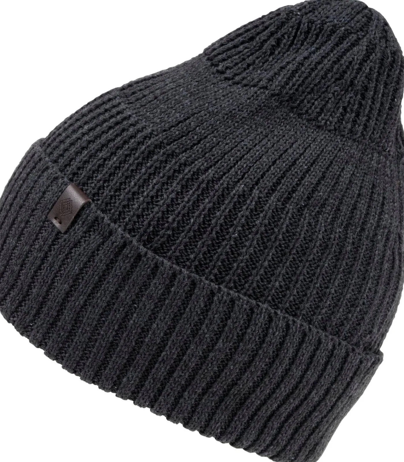 Heren ISOTONER Herenmuts van gerecycled breisel, geribd Grijs