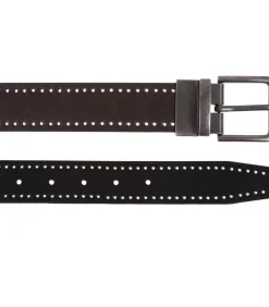 Heren ISOTONER Herenriem 2 in 1 Zwart/Bruin