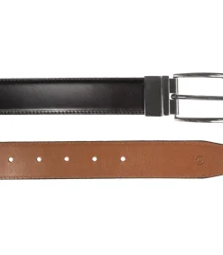 Heren ISOTONER Herenriem 2 in 1 Zwart/Cognac