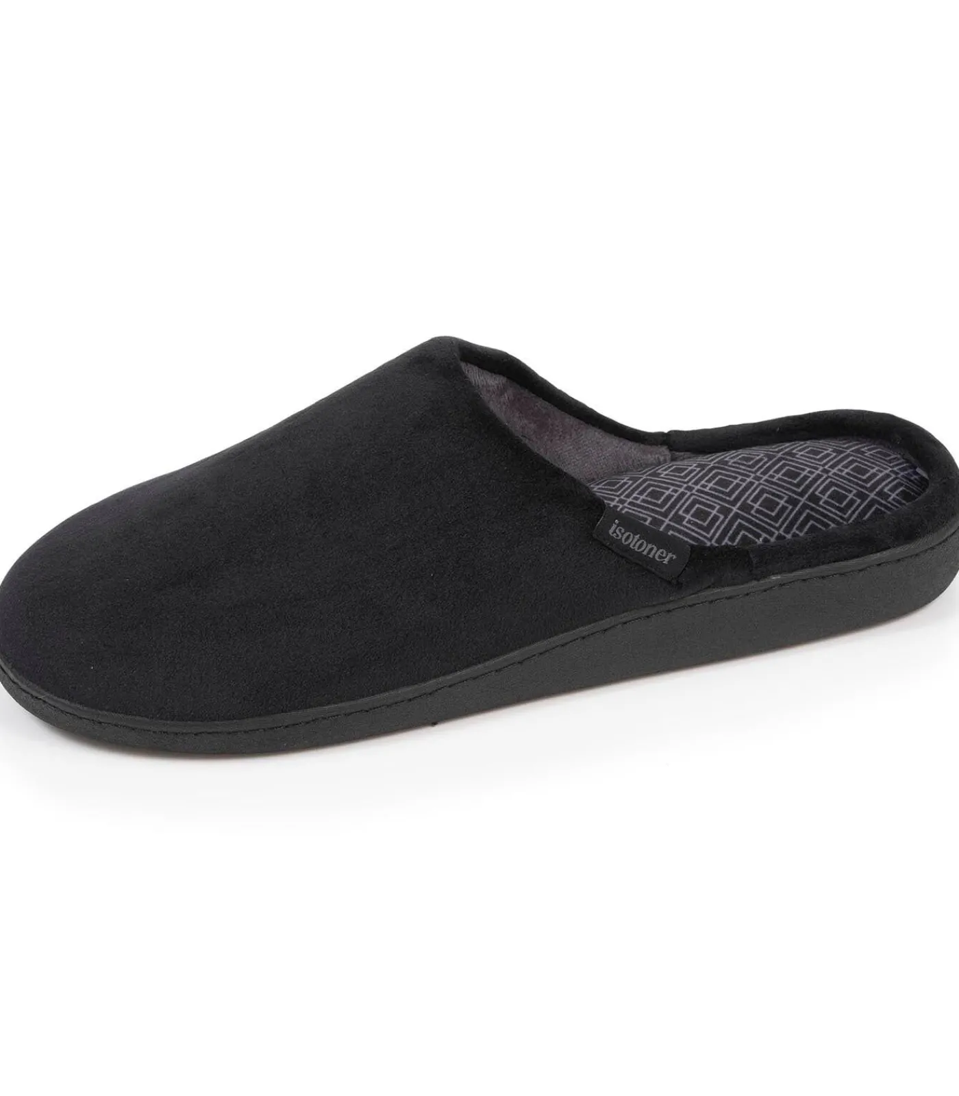Heren ISOTONER Herensloffen Zwarte print