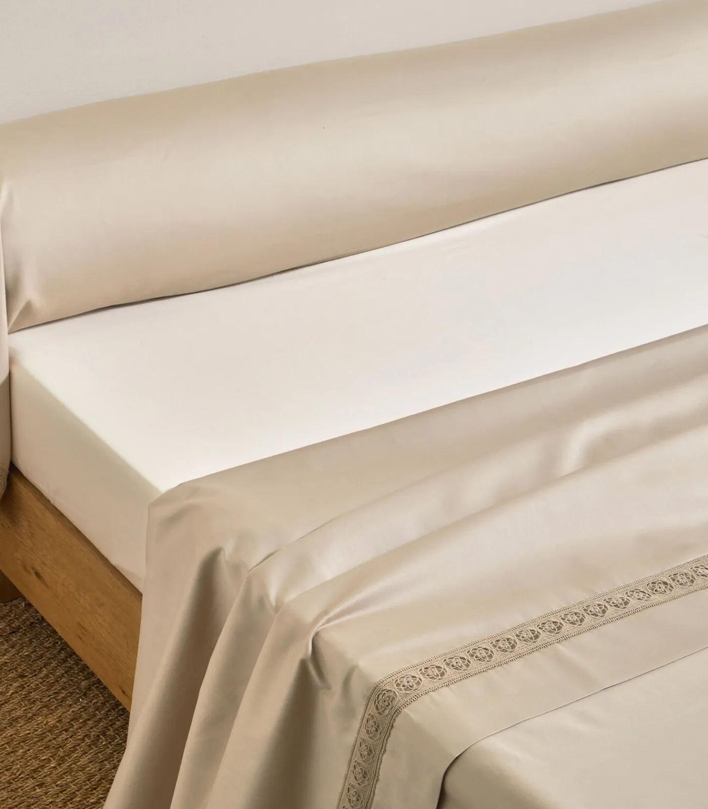 Blanc des Vosges HERITAGE Chanvre - Laken Satijn katoen