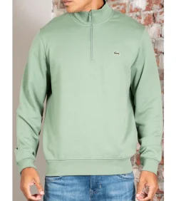 High neck zip up fleece sweatshirt - thyme Heren Truien & Cardigans