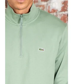 High neck zip up fleece sweatshirt - thyme Heren Truien & Cardigans