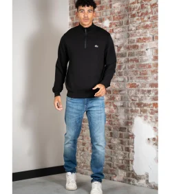 Heren LACOSTE High neck zip up fleece sweatshirt -