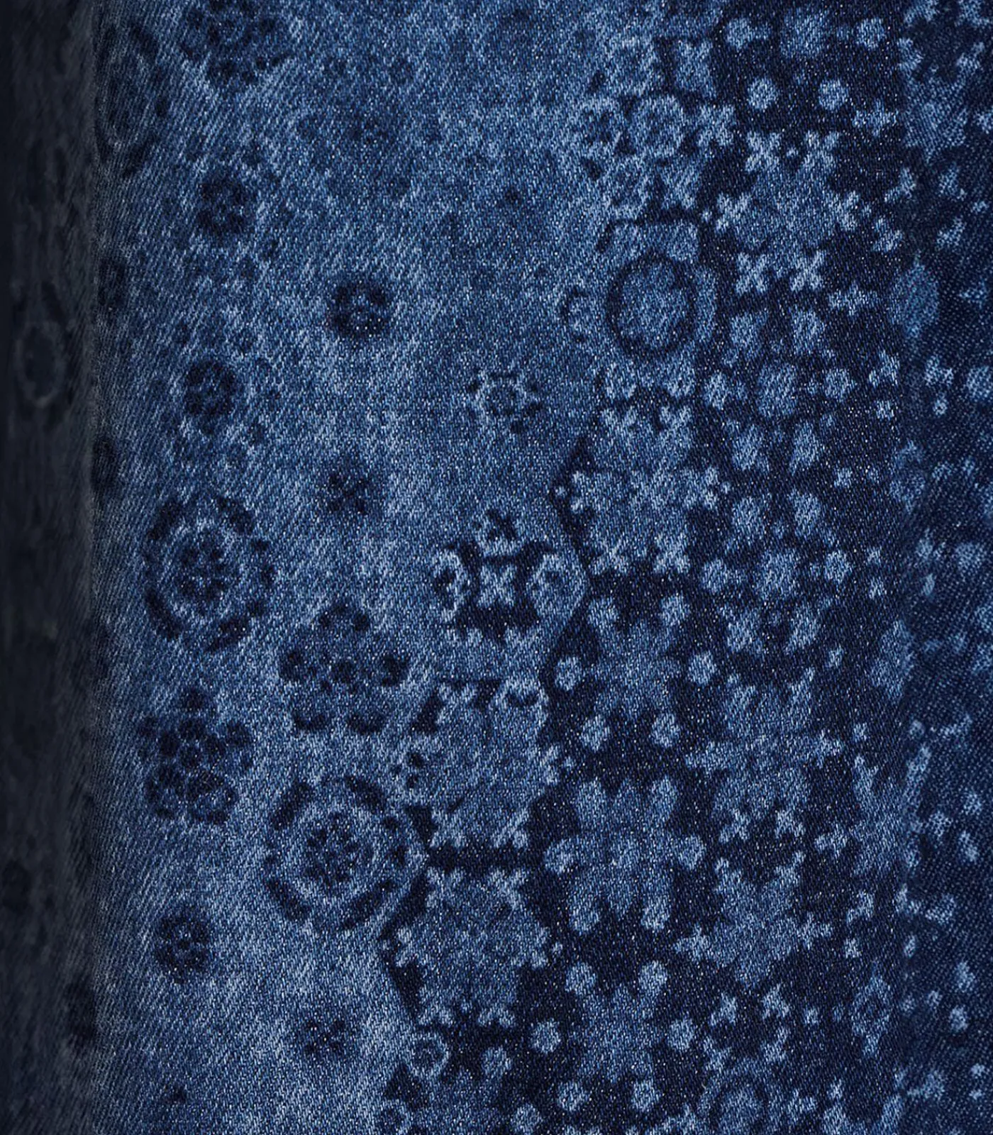 DAMES La Fée Maraboutée High waist printed flare jeans in biologisch katoen