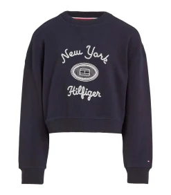 Sale Hilfiger Ny Embroidered Crewne Kinderen Truien & Cardigans