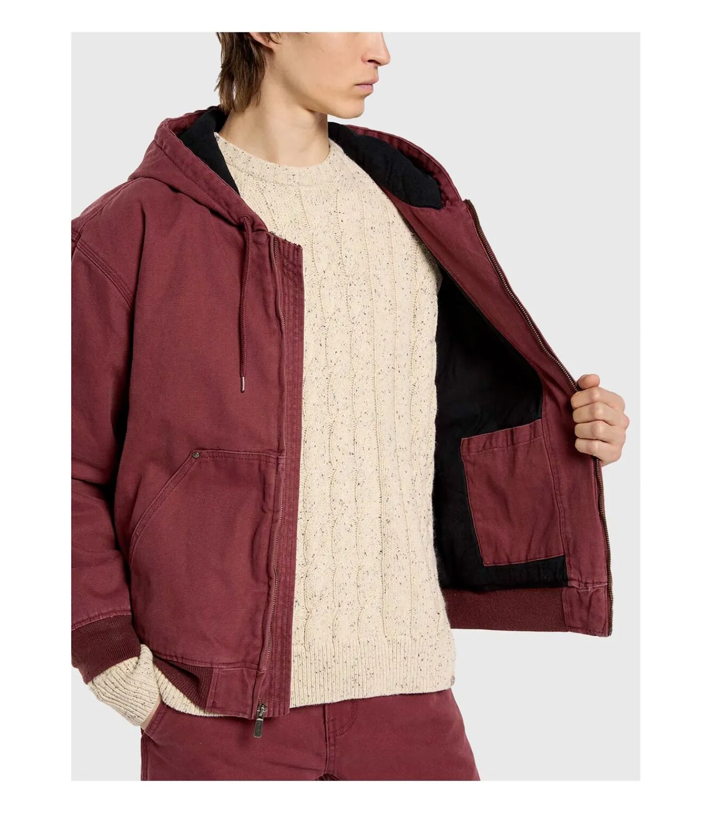 Discount Hilham Hooded Canvas Jacket Heren Jassen