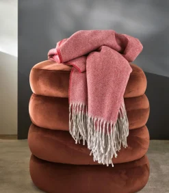 New HIMALAYA bois de rose - Plaid Kasjmier Bedspreien