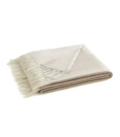 Blanc des Vosges HIMALAYA crème - Plaid Kasjmier