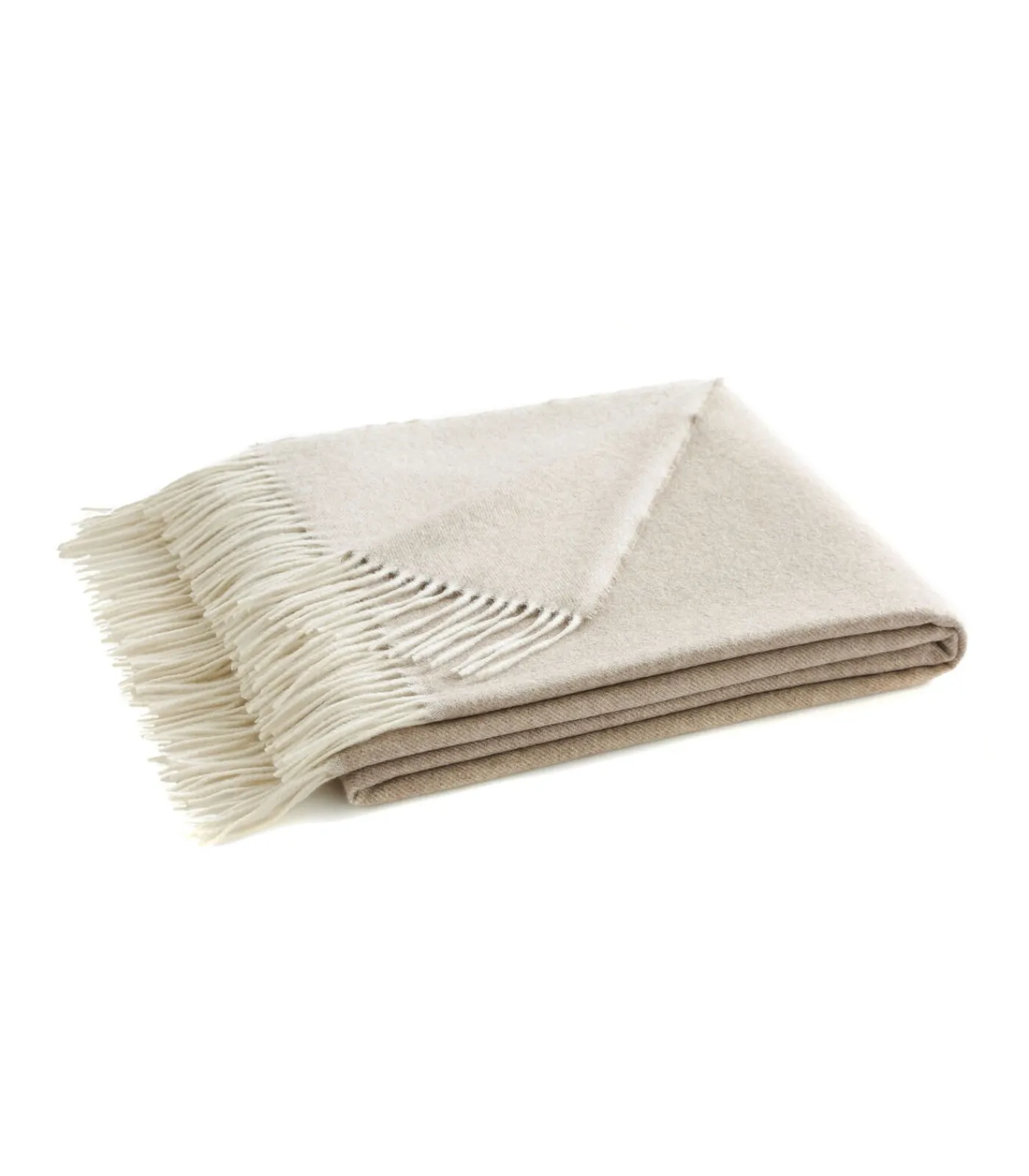 Blanc des Vosges HIMALAYA crème - Plaid Kasjmier