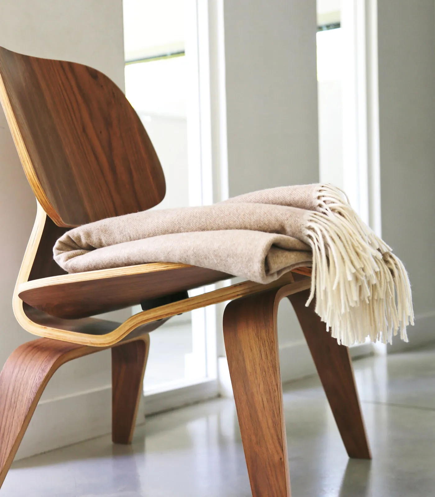 Blanc des Vosges HIMALAYA crème - Plaid Kasjmier