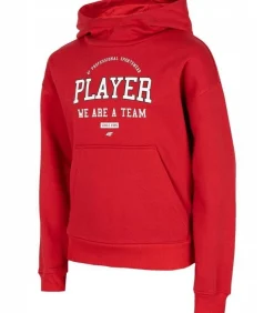 Kinderen 4F HJZ22 - Trui met kap - Rood