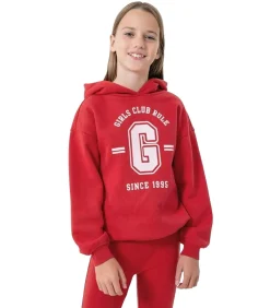 Kinderen 4F HJZ22 JBLD004 - Trui met kap - Rood