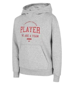 Kinderen 4F HJZ22 JBLM006 - Trui met kap - Lightgrijs