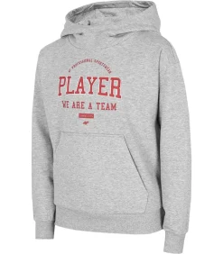 Kinderen 4F HJZ22 JBLM006 27M - Trui met kap - Lightgrijs