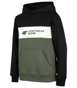 Discount HJZ22 JBLM003 46S - Trui met kap - Zwart Kinderen Truien & Cardigans