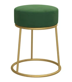 Best Hocker rond fluweel groen Stoelen