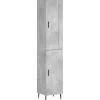 Online Hoge kast 34,5x34x180 cm bewerkt hout betongrijs Meubels