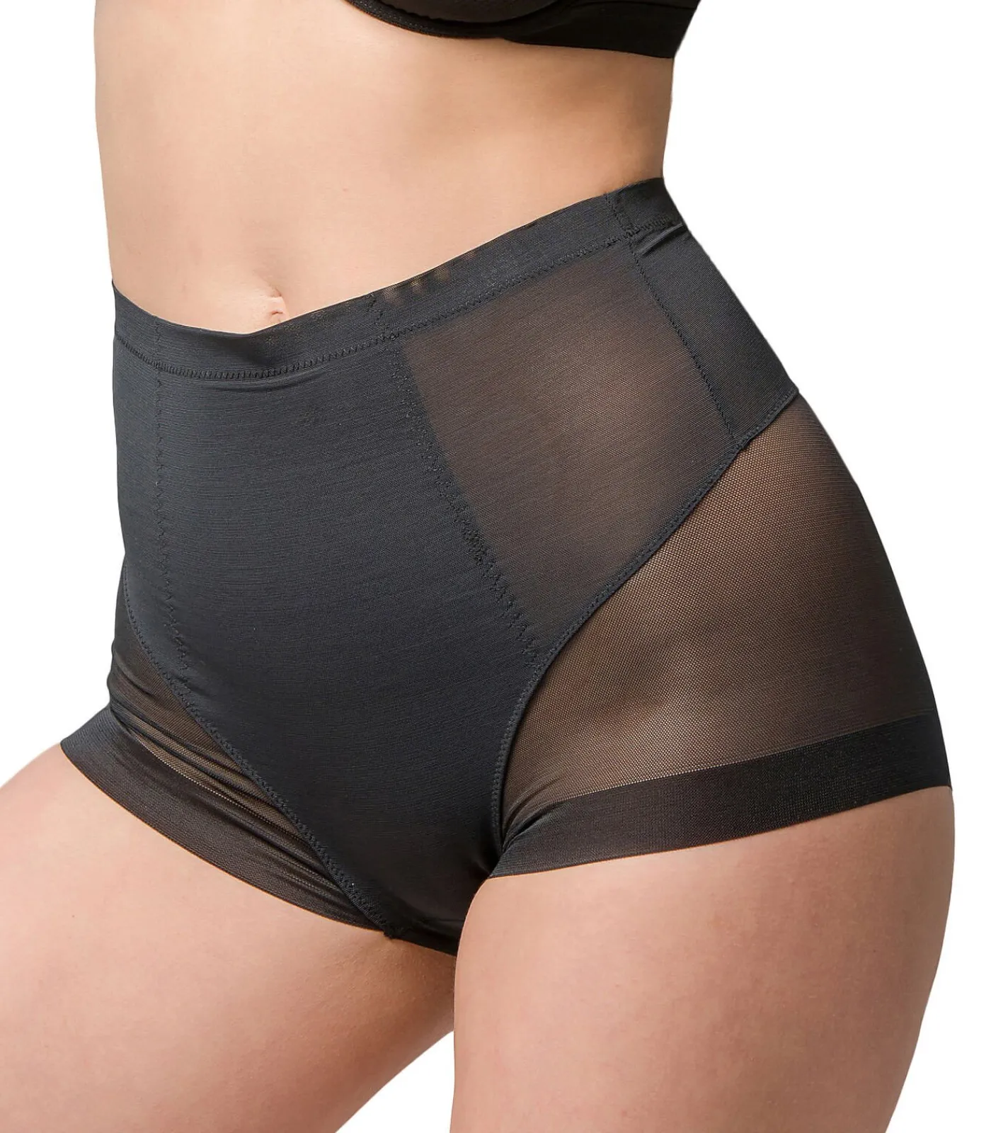 DAMES LUNA Hoge taille mesh afslankingslip 26 cm Sculpt