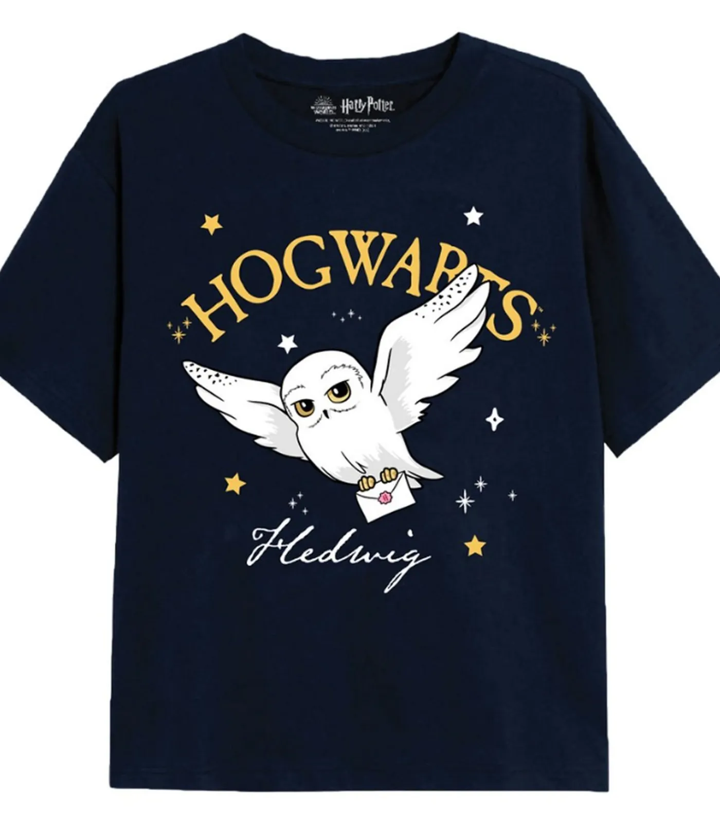 Kinderen HARRY POTTER HOGWARTS - T-shirt - Marineblauw