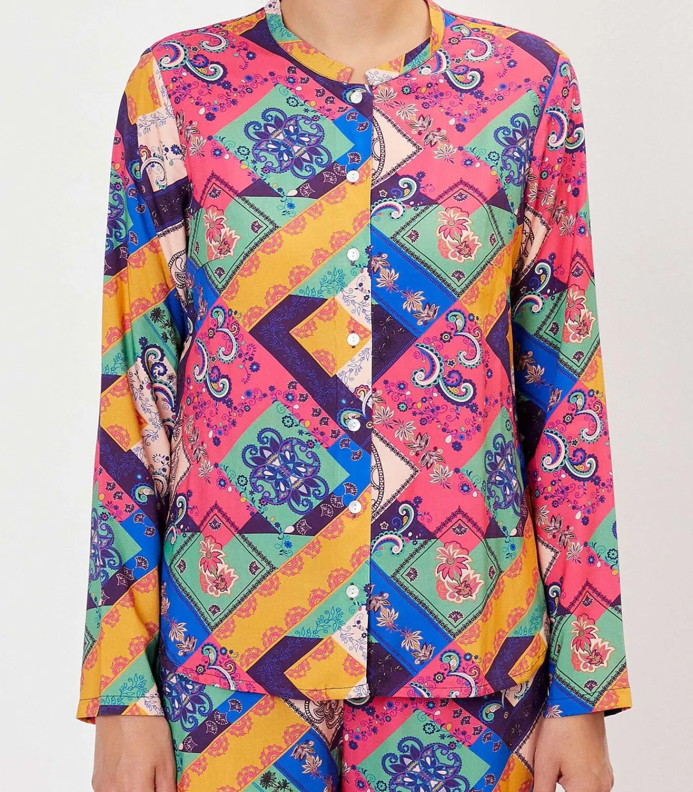 DAMES La Fiancée HOLT Vloeiend Pyjamashirt