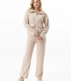 DAMES LE CHAT Homewear-set met ritssluiting van fluweel COUNTRY 126