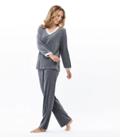 Outlet Homewear-set van fluweel COUNTRY 122 DAMES Loungewear