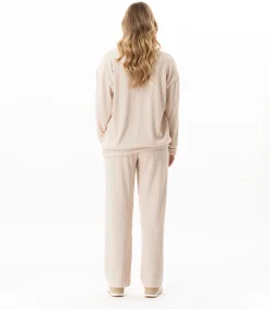 DAMES LE CHAT Homewear-set van gebreide stof SHETLAND 124