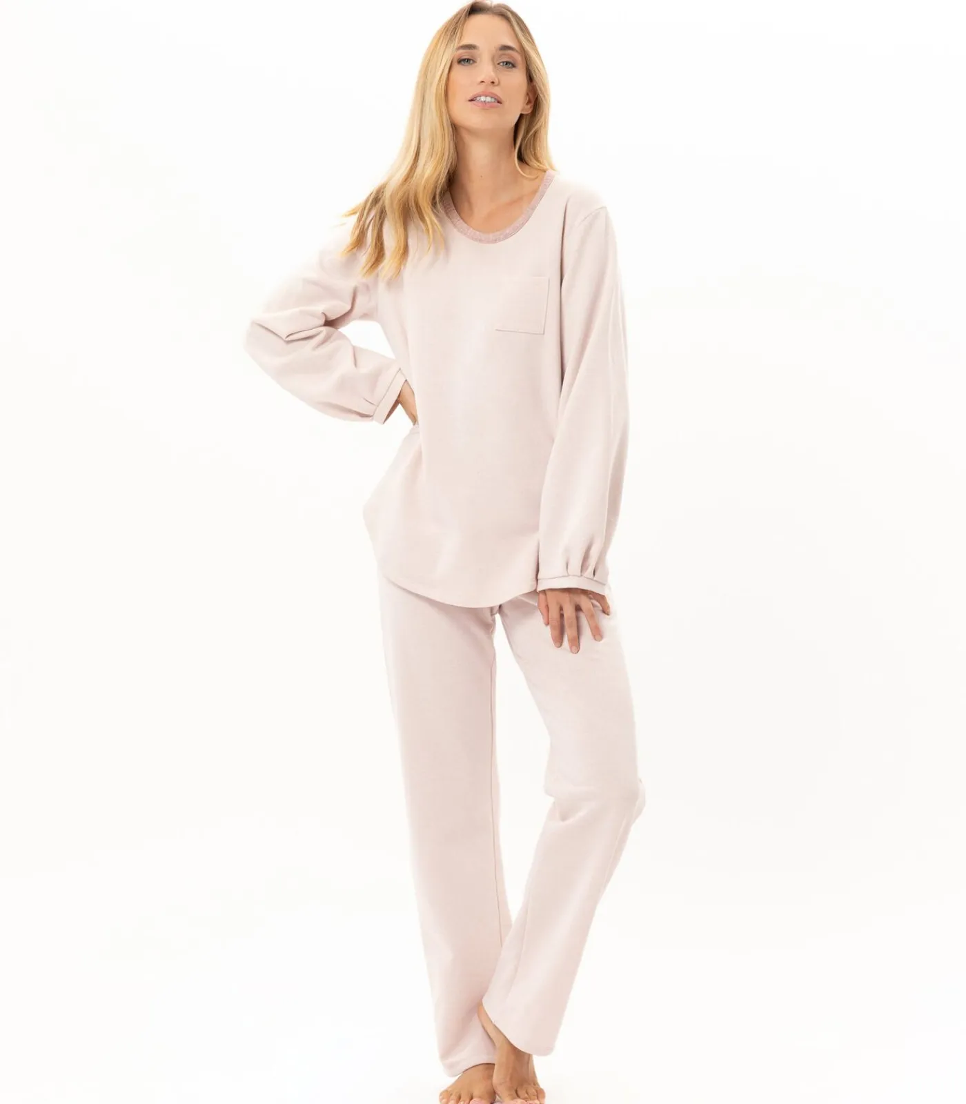 Outlet Homewear-set van lurex-fleece ECLAT 112 DAMES Loungewear
