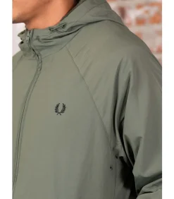 Heren Fred Perry Hooded shell jacket - laurel wreath