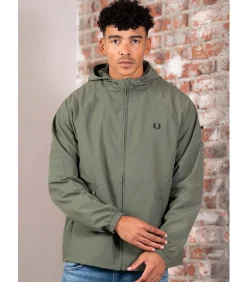 Heren Fred Perry Hooded shell jacket - laurel wreath