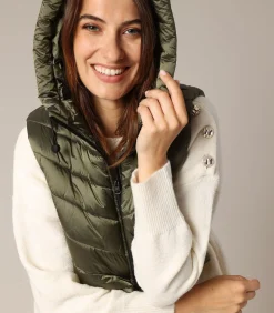 DAMES Deeluxe HOODIE - Afneembare, gewatteerde capuchonkraag met rits