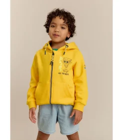 Kinderen J&JOY Hoodie met pizzalogo en rits