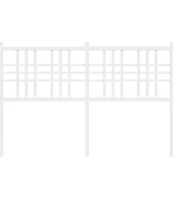 vidaXL Hoofdbord 137 cm metaal wit
