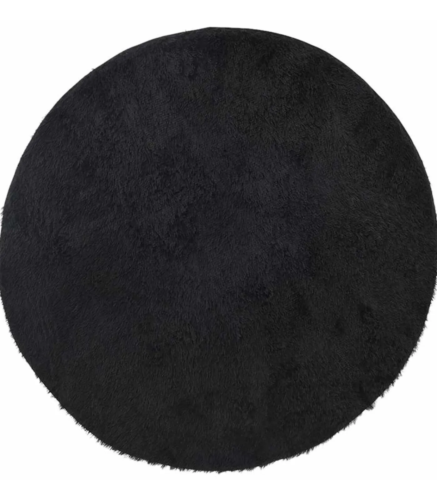 Discount Hoogpolig vloerkleed NAVARRA 240x240 cm polyester zwart Tapijten