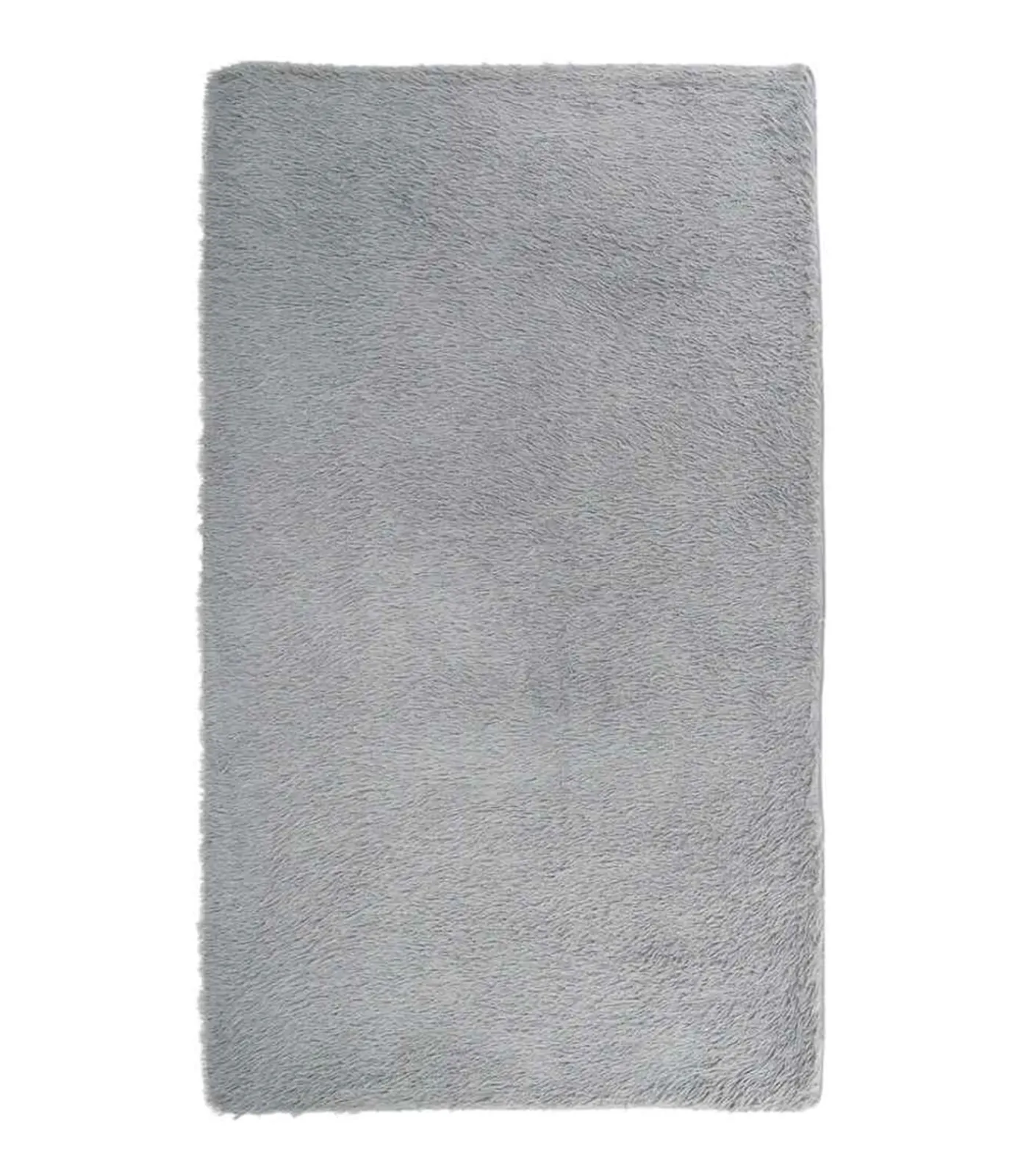 vidaXL Hoogpolig vloerkleed NAVARRA 60x100 cm polyester lichtgrijs